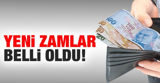 Yeni yıl yeni zamlarla geldi! İşte 2018 zamları