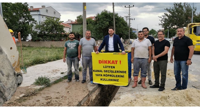 Pınarhisar’da doğal gaz boru hattı döşeme çalışmaları başladı