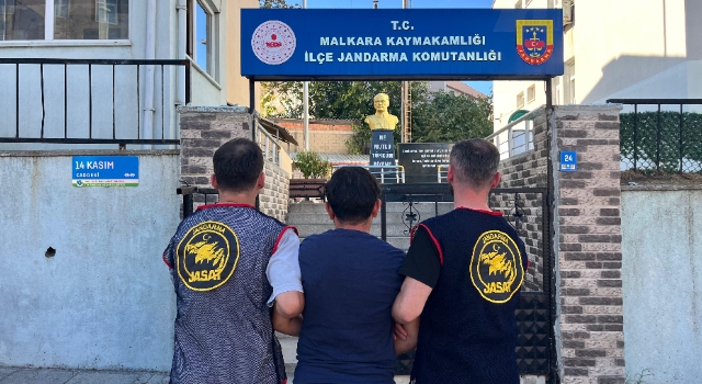 Malkara'da 15 yıl hapis cezası bulunan şahıs jandarma operasyonuyla yakalandı