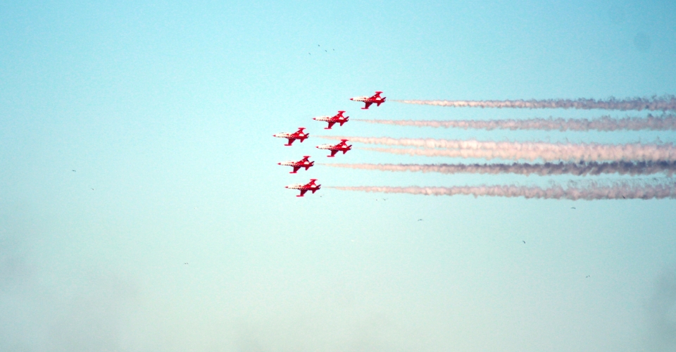Kırklareli’de Türk Yıldızları’nın gösterisi nefes kesti