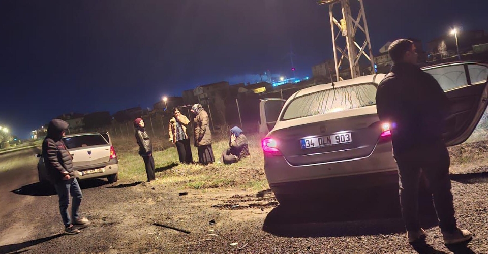 Ergene'de 2 otomobil çarpıştı; 2 yaralı