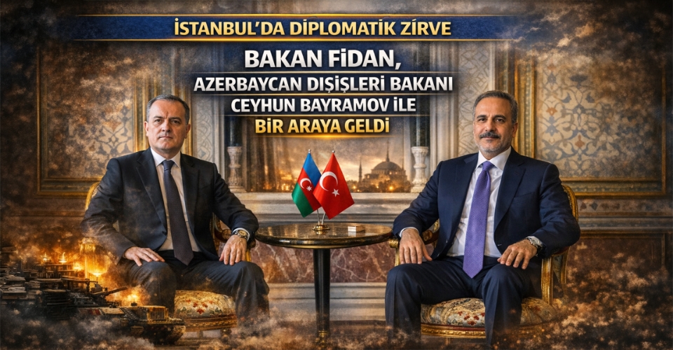 Bakan Fidan Azerbaycan Dışişleri Bakanı Ceyhun Bayramov ile bir araya geldi