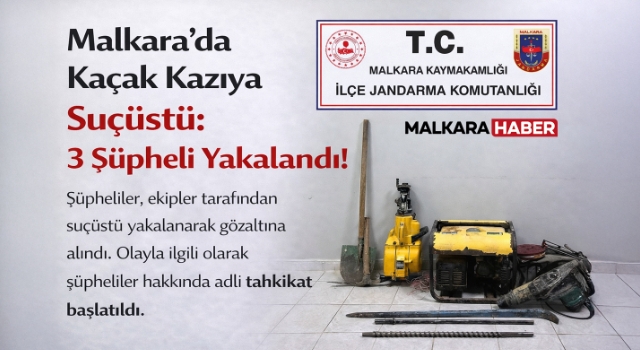 Malkara’da Kaçak Kazıya Suçüstü: 3 Şüpheli Yakalandı