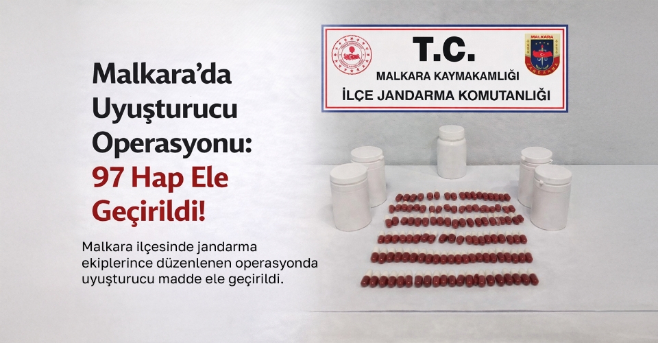 Malkara’da Uyuşturucu Operasyonu: 97 Hap Ele Geçirildi