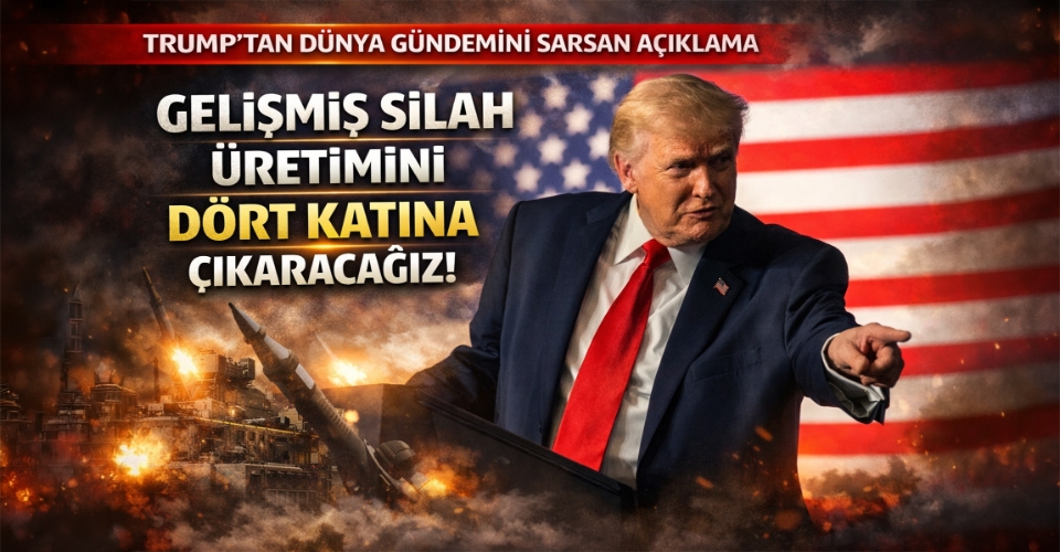 Trump: Gelişmiş silah üretimini dört katına çıkaracağız