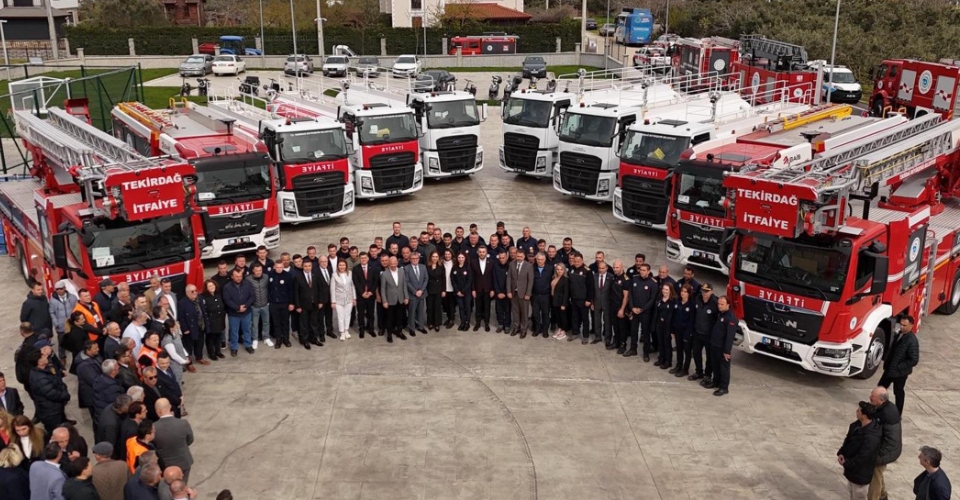 Şarköy'e kurulan modern itfaiye istasyonu törenle açıldı