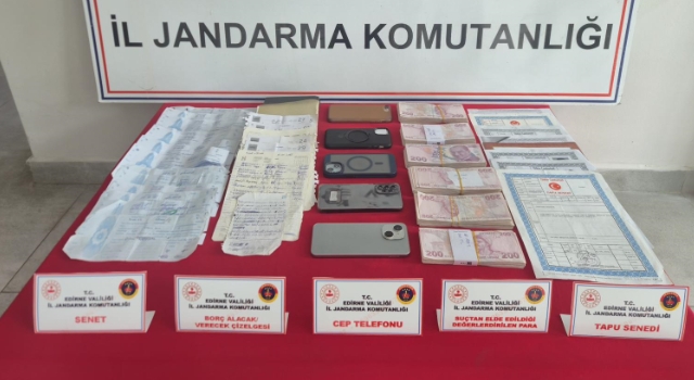 Edirne'de tefecilik operasyonu: 6 gözaltı