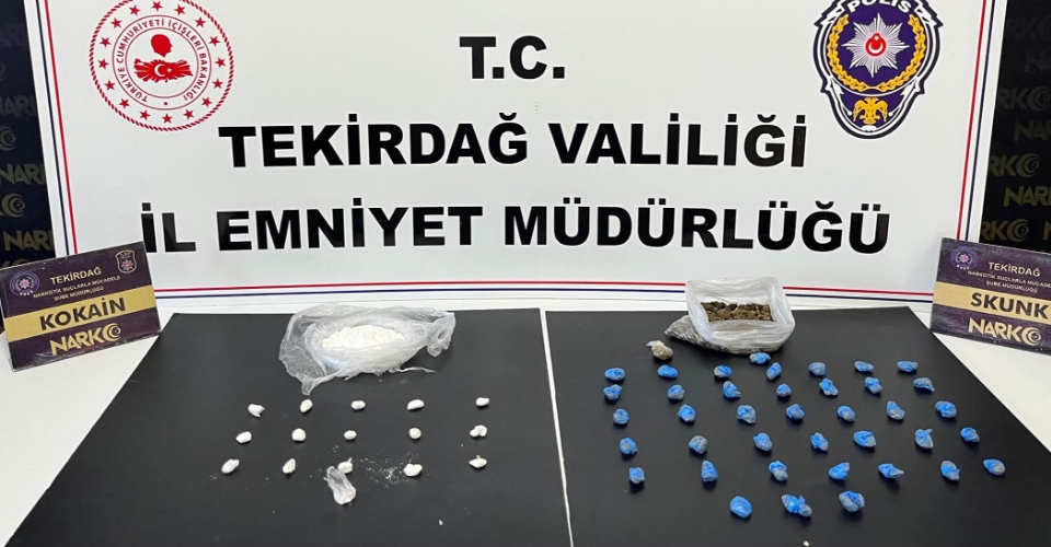 Tekirdağ'da uyuşturucu operasyonunda 8 tutuklama