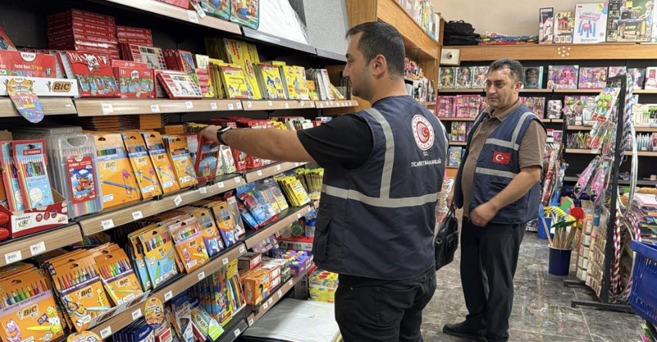 Tekirdağ'da kırtasiye denetimi