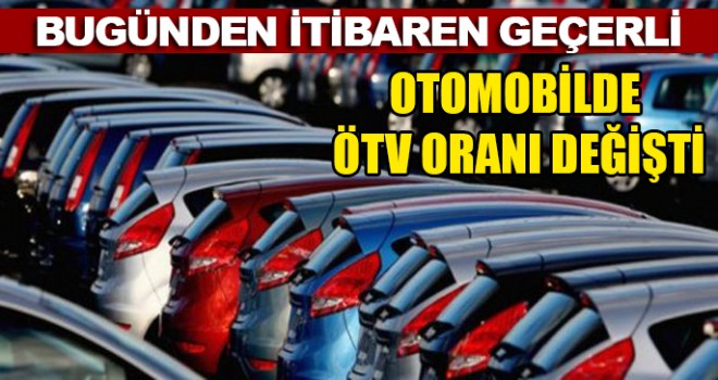 Otomotiv sektörüne ÖTV düzenlemesi