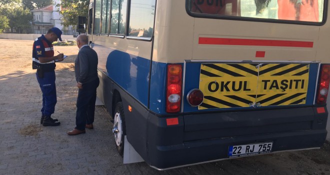 Jandarma, Okul Servislerini Denetledi