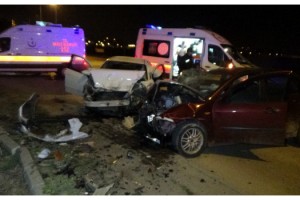 Edirne'de meydana gelen kazada 4 kişi yaralandı