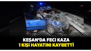 Kamyona Çarpan Otomobil Sürücüsü Hayatını Kaybetti