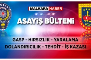 Tekirdağ'da Asayiş Olayları