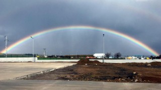 Tekirdağ'da gökkuşağı sürprizi