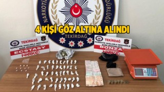 Tekirdağ'da uyuşturucu operasyonu: 4 gözaltı