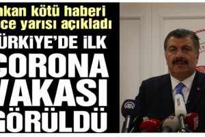 Sağlık Bakanı Koca, Türkiye’deki ilk Corona virüsü vakasını duyurdu!