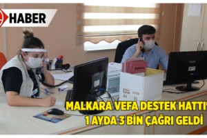 Malkara Vefa Destek Hattı'na 1 Ayda 3 Bin Çağrı