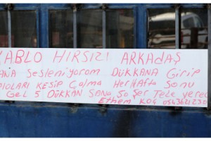 Marangozdan iş yerine giren hırsıza not!