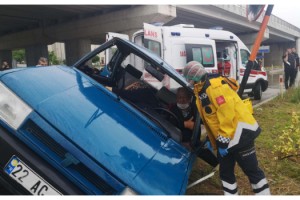 Kazada yaralanan çift için seferber oldular