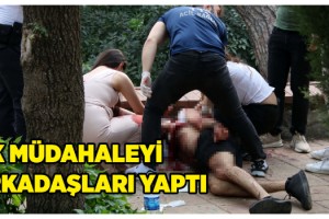Maçka Parkı'nda kırık bira şişesiyle boğazı kesilen kişi ağır yaralandı