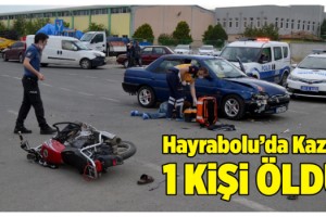 Otomobil ile motosiklet çarpıştı: 1 ölü, 1 yaralı