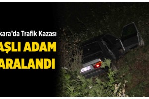 Uçuruma Yuvarlanan Otomobildeki Yaşlı Adam Yaralandı