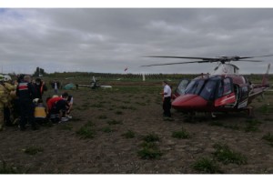 Büyükçekmece'de eğitim uçağı düştü