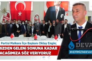 DEVA Partisi'nin Malkara İlçe Kongresi Yapıldı