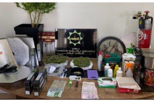 Evini uyuşturucu imalathanesine çeviren şüpheli yakalandı