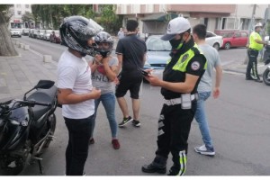 Lüleburgaz'da motosiklet sürücülerine 18 bin lira ceza