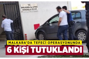 Malkara'da tefeci çetesi operasyonunda 6 tutuklama