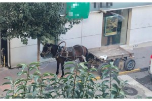 At arabasını kaldırıma park eden kişiye 132 lira ceza