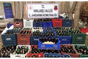 Kırklareli'de sahte içki operasyonu