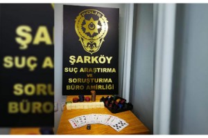Şarköy'de kumar oynayan 3 kişiye, 3 bin 684 lira para cezası
