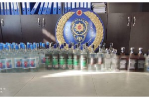 Tekirdağ'da 68 şişe kaçak içki ele geçirildi