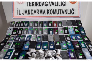 Tekirdağ'da 70 kaçak cep telefonu ele geçirildi