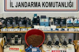 Tekirdağ'da evde kaçak tütün üreten şüpheli yakalandı