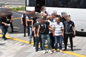 Tekirdağ merkezli HDK operasyonunda gözaltına alınan 36 şüpheli adliyede