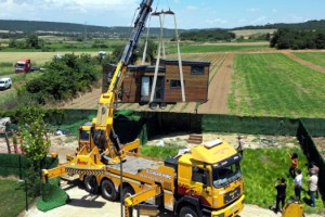 Edirne'de 'tiny house'ların kaldırılmasına başlandı