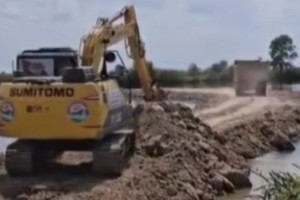 Meriç Nehri’ne deniz suyu karışmaması için set çekildi