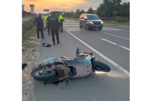 TIR’a arkadan çarpan motosikletin sürücüsü ağır yaralandı