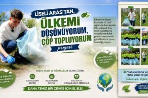 Liseli Aras’tan, 'Ülkemi düşünüyorum, çöp topluyorum' projesi