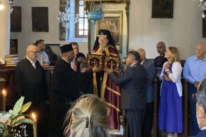 Fener Rum Patriği Bartholomeos, Çanakkale'de ayine katıldı