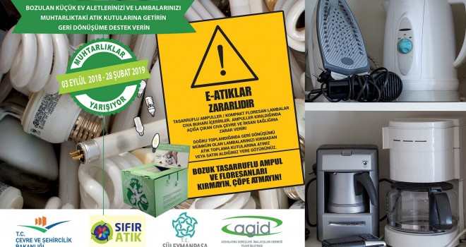 Muhtarlar Yarışıyor, Elektronik Atıklar Toplanıyor