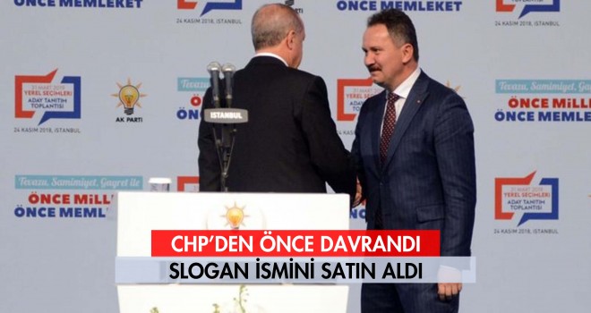 CHP Sloganı Mestan Özcan'a Kaptırdı