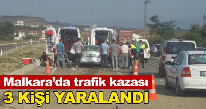 Malkara’da Trafik Kazası 3 Yaralı