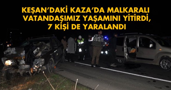 Zincirleme kazada 1 kişi yaşamını yitirdi, 7 kişi de yaralandı