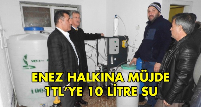 Enez Halkı 1 Liraya 10 Litre Su İçecekler