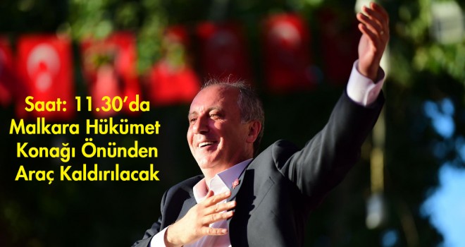 Muharrem İnce Çarşamba Günü Çorlu'da
